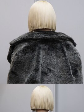 ヴァーディ オモテサンドウ(Vardy omotesando) blonde/ブロンド 抜きっぱなし 金髪 ハイトーンボブ 表参道