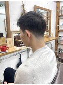 刈り上げセンターパート/波巻きツイストスパイラル/恵比寿