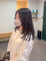 クリック(Click) 黒髪/クラゲヘアー/オリーブグレー/小顔/ココアベージュ/小倉