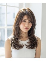 ラディシュ さがみ野(RADISH) 大人美人艶カラーベージュ小顔カット透明感レイヤーロング