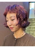 ミニボブパーマレイヤーボブショートパーマ緩めパーマ
