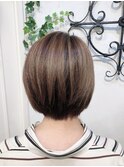 ハイライト×ショートボブ 【綾瀬美容室】 《Rogue 柴崎》