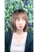 【インナーカラー】ぱつっとボブ