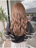 20代30代40代大人可愛いオルチャンヘアミルクティハイトーン