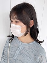 アイティーバイアルバム 下北沢店(IT by ALBUM)&nbsp;顔まわり韓国風_グレージュカラーボブウルフ_ba418302