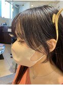 結んで可愛い後れ毛　韓国風顔まわり　小顔カット　【川崎】
