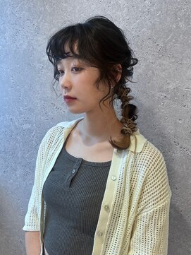 アース 三軒茶屋店(HAIR&MAKE EARTH) 三軒茶屋_レディース_ロング_ヘアアレンジ_ヘアセット_小顔