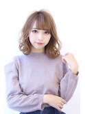 ことりベージュローライト大人かわいい小顔スリークボブ大人ボブ