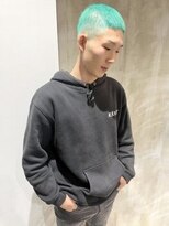 イル(ill)&nbsp;ボウズ　グリーン　イージーパーマ　ストリート