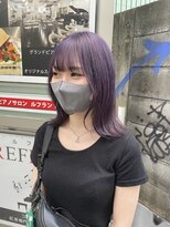 ロンドシェリ 仙台(Lond Cheri)&nbsp;ラベンダーベージュ　ダブルカラー　ケアブリーチ　髪質改善