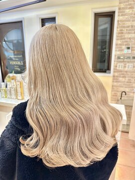 ラグーン 原宿 表参道(LAGOON) 【HIROHUMI】縮毛しててもできるホワイトブロンドカラー