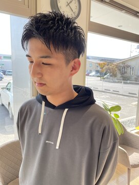 バランス ヘアーアンドアイラッシュ 野田店(balance.) 刈り上げアップバング