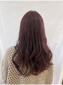 ワンブリーチでつくるピンクブラウン