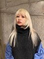 ダブミックス(DaB MIX)&nbsp;ブリーチだけで作るホワイトブロンド×レイヤースタイル