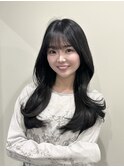 韓国風/レイヤー/くびれ/小顔/顔まわり/前髪