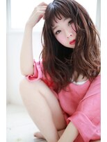 【La fith】ピンクレッド×セミロングスタイル
