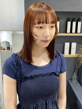 ラミエバイメルト 下北沢(lamie by melt) 花田/ボブ/ロブ/セミディ/シアーカラー/オレンジブラウン