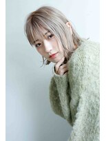 ループ(LOOP) ハイトーン　切りっぱなし　ミニボブ　シースルーバング