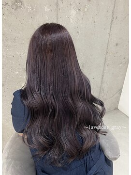 リリアン(ReLien) ブリーチありダブルカラー(ラベンダーグレー)