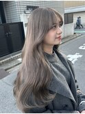 ロングミディアムこなれミディ韓国トリートメント前髪カット