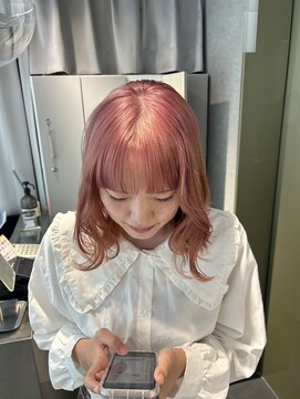 リラス 博多(rilas) 無敵ピンクカラー　ハイトーン　イメチェン　ワイドバング