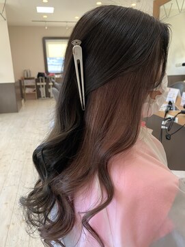 リアン(Lien) イヤリングカラーモーヴピンク/ナチュラルフェミニン/ゆるふわ