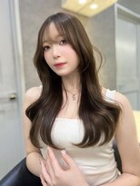 ロンドガーネット 池袋(Lond garnet) イメチェン外ハネボブワイドバングホワイトブロンド美髪韓国