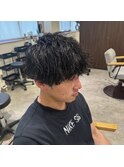 メンズ大人気！波巻きツイストスパイラルパーマ
