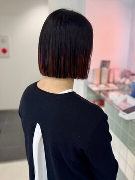 アール 横浜(R) 【MOMO】毛先グラデーションカラー◎オレンジブラウン♪