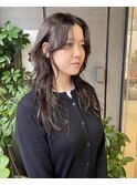 【セミロング】くせ毛風小顔レイヤー