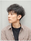 メンズ大人な緩めショートパーマ