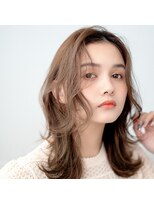 モンド ヘアクリエーション 西田店(monde hair creation)&nbsp;【monde】グレージュカラー×ウェーブヘア