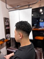 クフィア メンズヘアー カンポ 難波店(CUFFIA MEN'S HAIR CAMPO) ニュアンスパーマブルーブラックフェザーパーマサーフカール