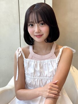 ザックラフィネ(ZACC raffine) タッセルボブ/韓国ヘア/巻ける縮毛矯正/ラベンダーカラー