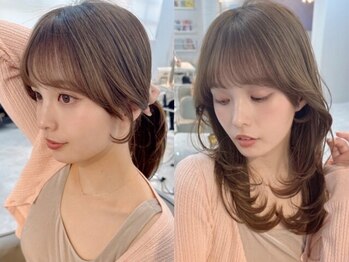 マリアバイアフロート(Maria by AFLOAT)の写真/[自由が丘/信頼の提案力☆]小顔&顔まわりCUT＆髪質改善カラーで垢抜け!!オトナ可愛い韓国ヘアにご予約殺到