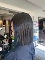 サラジュ 西宮北口店(SARAJU) #インナーカラー #ブルーブラック #イルミナカラー