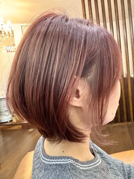 ミライエ(MIRAie) ピンクが可愛い丸みボブ