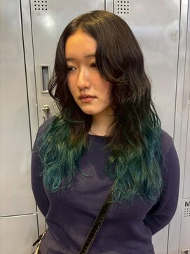 ゲーム 下北沢(GAME) ダブルカラー/大人レイヤー/ミルクティーベージュ/ウルフ/下北沢