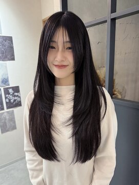 エトワ 中央店(etoi) 大分韓国ヘアかき上げレイヤーカット