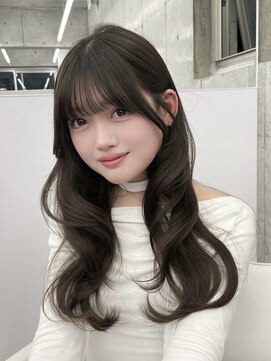 エヌアイ オモテサンドウ(ni omotesando) 顔周りカット/オリーブグレージュ/内巻きスタイリング　上野