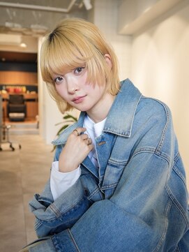 ラヴィズム 長岡店(LUVISM) 韓国/顔周りレイヤー/ダブルカラー/ベージュ/前髪新潟長岡宮関◆