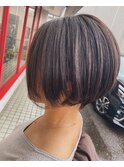 前下がりボブ×カット