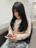リルミー ミュエナ 大須 矢場町(Lilme myuena)&nbsp;着物ヘア/ダークアッシュ/ミディアムレイヤーカット/名古屋