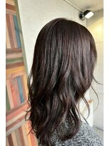 ヘアメイク フレンシア(hair make flencia)&nbsp;ツヤ感溢れるダークショコラウェーブ【141スタイル】