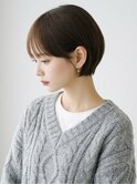 新宿曙橋市ヶ谷若松河田丸みショートオン眉ショート20代30代40代