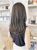 福山Caary夏先取りシアーグレージュモテふんわりロングレイヤー
