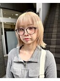 ハッシュカット×レイヤーボブ×ミディアムレイヤー×前髪あり
