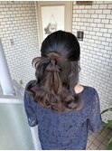 リボンヘア カチモリヘア &nbsp;ハーフアップ ヘアセット