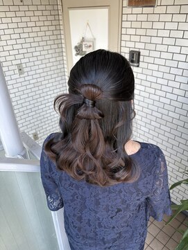 フェリーチェ(Felice) リボンヘア カチモリヘア ハーフアップ ヘアセット