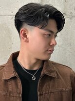 ドアベルメンズ(Door Bell Men’s) センターパート×ニュアンスパーマ